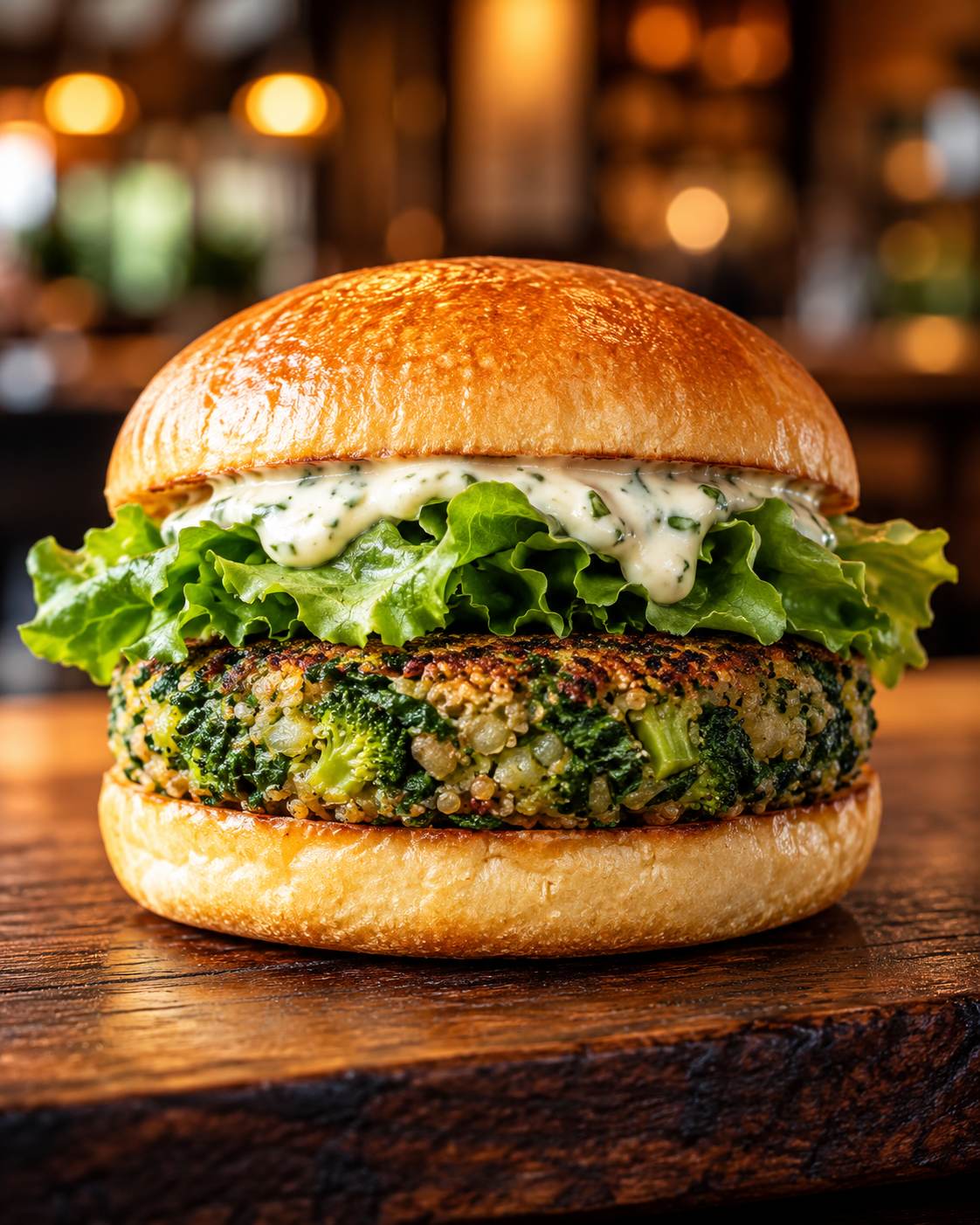 Veganer Burger – generierte Bildstudie